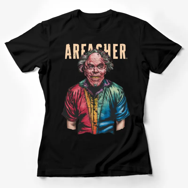 Unique Dreamer Clown Graphic Tee, Vintage Circus Style T-Shirt, Colorful Unisex Casual Wear, Female T-Shirt