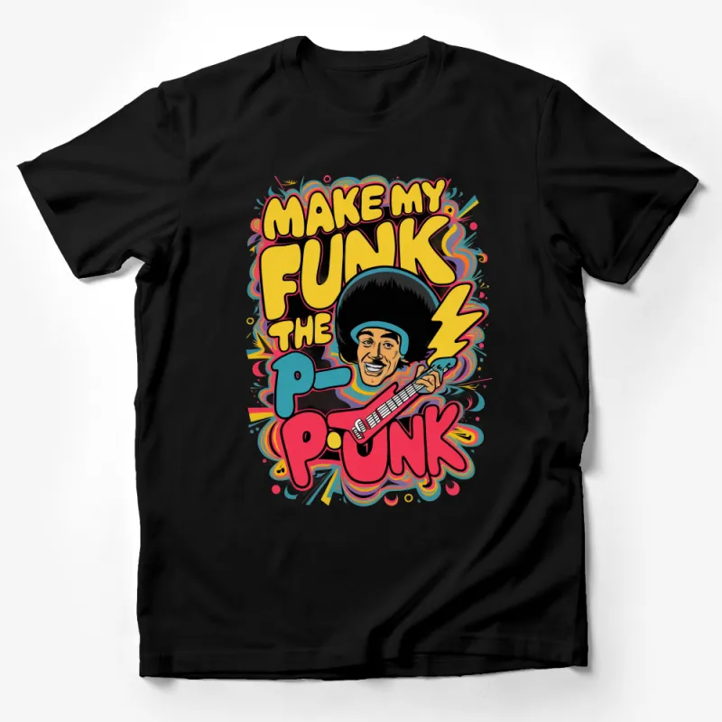 Funky Music T-Shirt, Retro Funk P-Funk Graphic Tee, Unisex Vintage Style Shirt Male T-Shirt