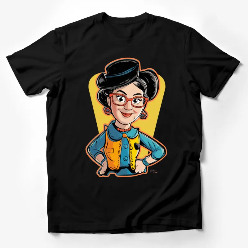 Vibrant Cartoon Character Inspired T-Shirt, Colorful Unique Graphic Tee for All Ages Male T-Shirt