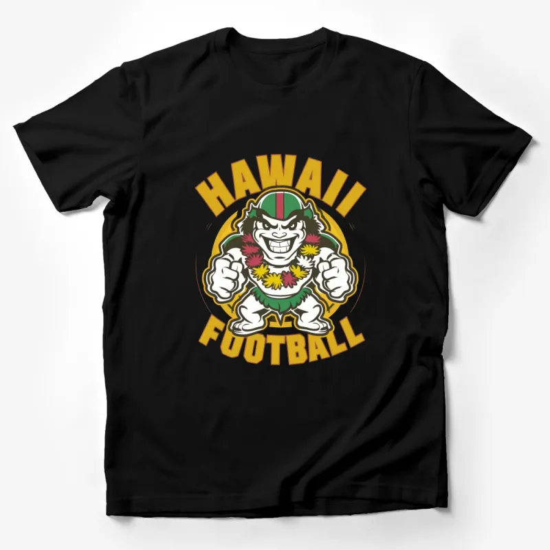 Hawaii Football T-Shirt, Vintage Sports Tee, Hawaiian Mascot University Top, Unisex Adult Casual Wear, Retro Athletic Shirt Gift Male T-Shirt