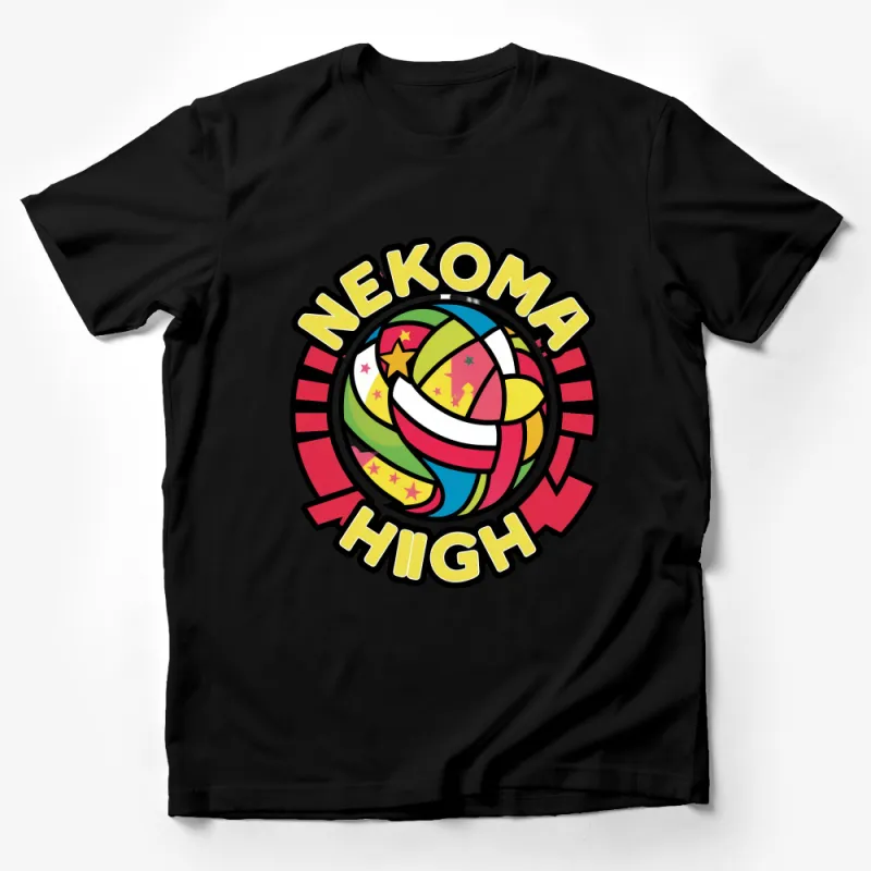 Nekoma High Volleyball Team Logo T-Shirt, Anime Inspired Sportswear Tee, Unisex Graphic Shirt. Male T-Shirt