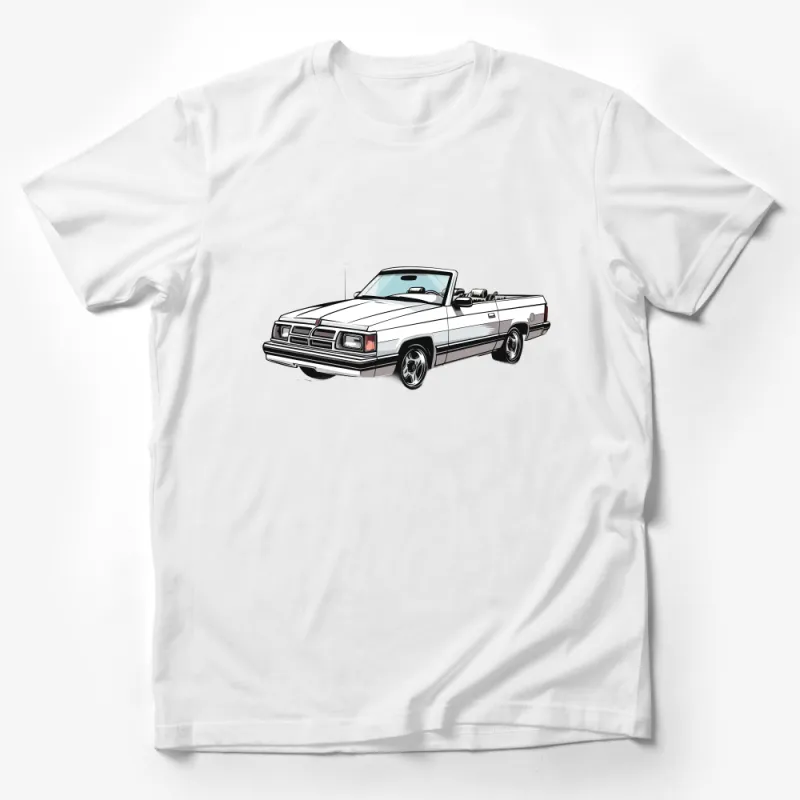 Vintage Car Illustration T-Shirt, Classic Convertible Car Tee, Retro Automobile Graphic Shirt, Unisex Car Lover Gift Male T-Shirt