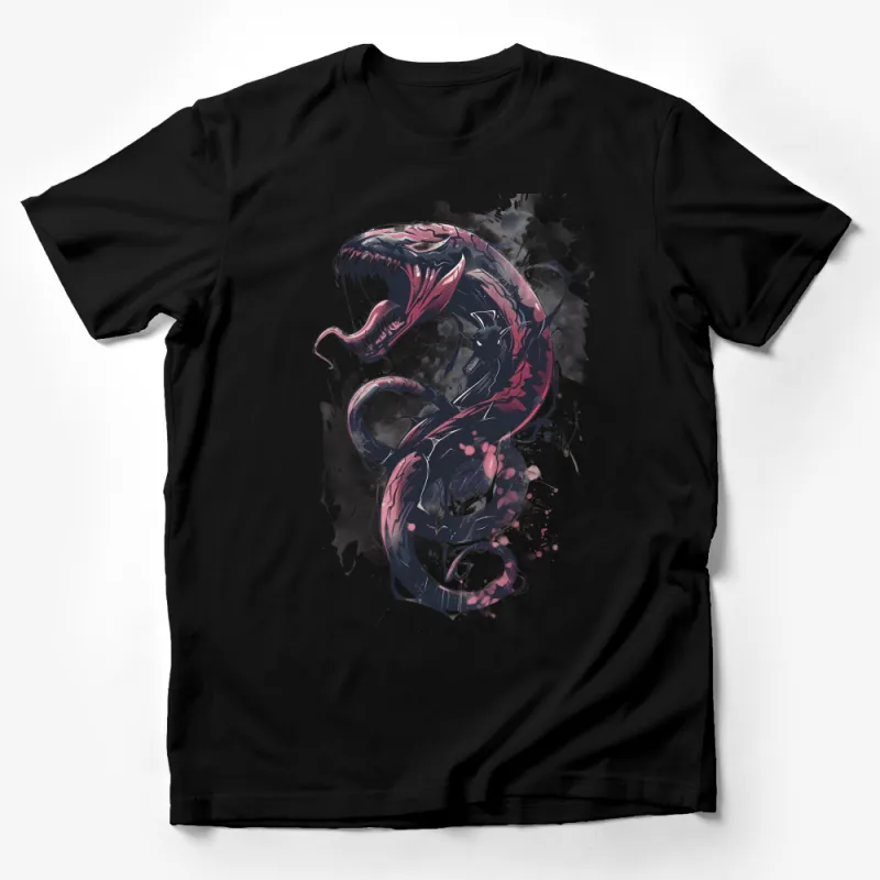 Venomous Embrace Graphic Tee, Alien Symbiote Art, Unisex T-Shirt, Comic Fan Casual Wear, Bold Statement Shirt with Unique Design Male T-Shirt