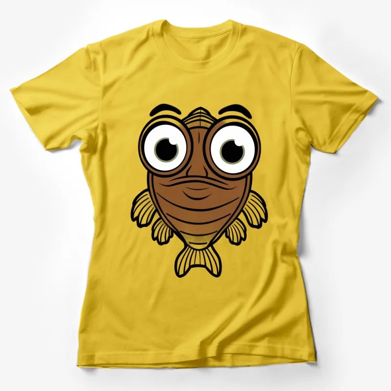 Whimsical Cute Cartoon Fish T-Shirt for Kids and Adults, Ocean Lover Tee Female T-Shirt