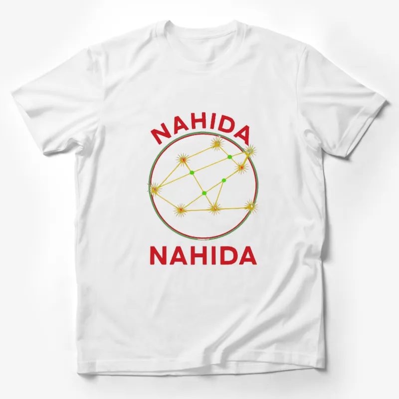 Unisex Graphic Tee with Unique Nahida Circular Design, Casual Wear, Soft Cotton T-Shirt, Trendy Apparel, Gift for Friends Male T-Shirt