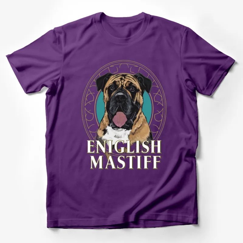 English Mastiff Dog Lover T-Shirt, Graphic Tee for Pet Owners, Unisex Cotton Shirt Male T-Shirt