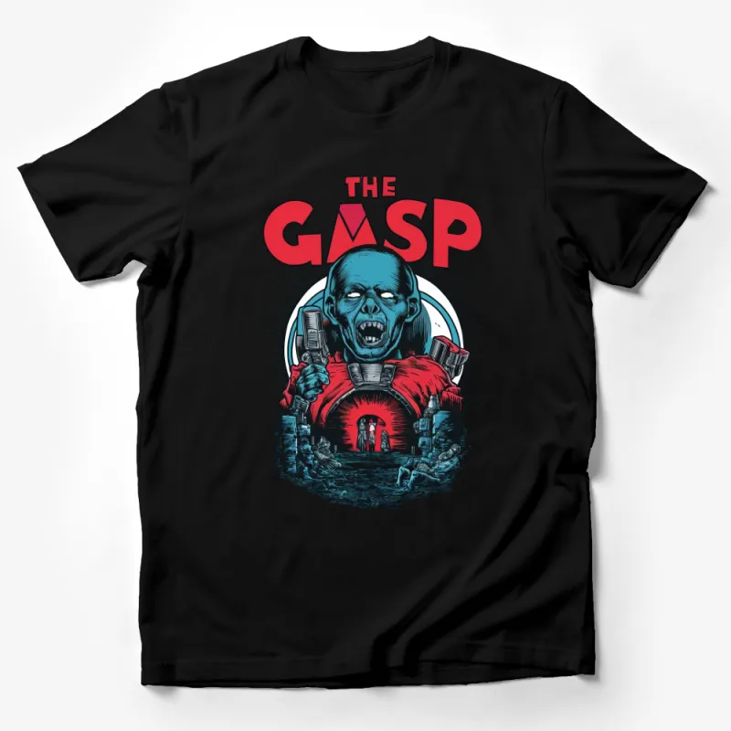 Vintage Horror Comic Book Style T-Shirt, The Gasp, Unique Graphic Tee Male T-Shirt