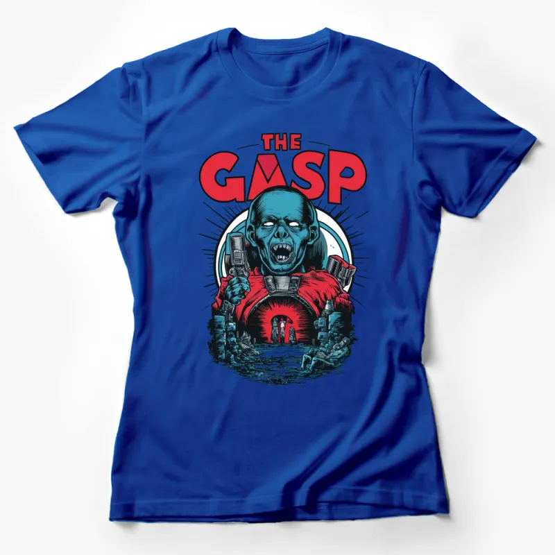 Vintage Horror Comic Book Style T-Shirt, The Gasp, Unique Graphic Tee Female T-Shirt