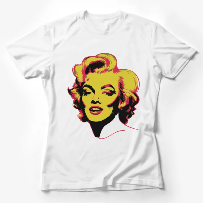 Vintage Pop Art Icon Graphic Tee, Vibrant Retro Celebrity Portrait, Unisex Cotton T-Shirt Female T-Shirt