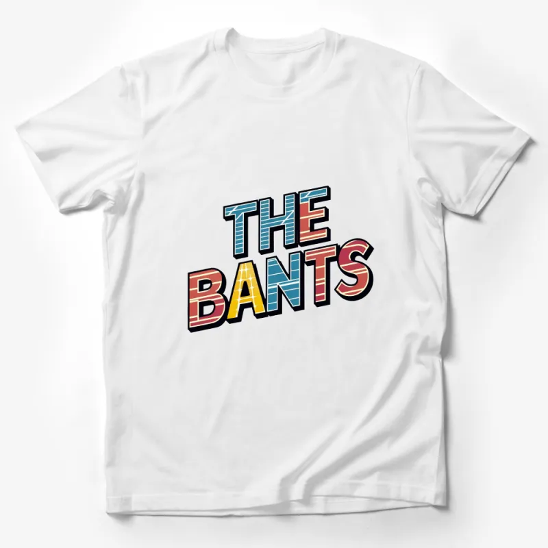 Retro Style THE BANTS Graphic Tee, Unisex Vintage-Inspired T-Shirt, Casual Streetwear, Bold Lettering Design Shirt Male T-Shirt