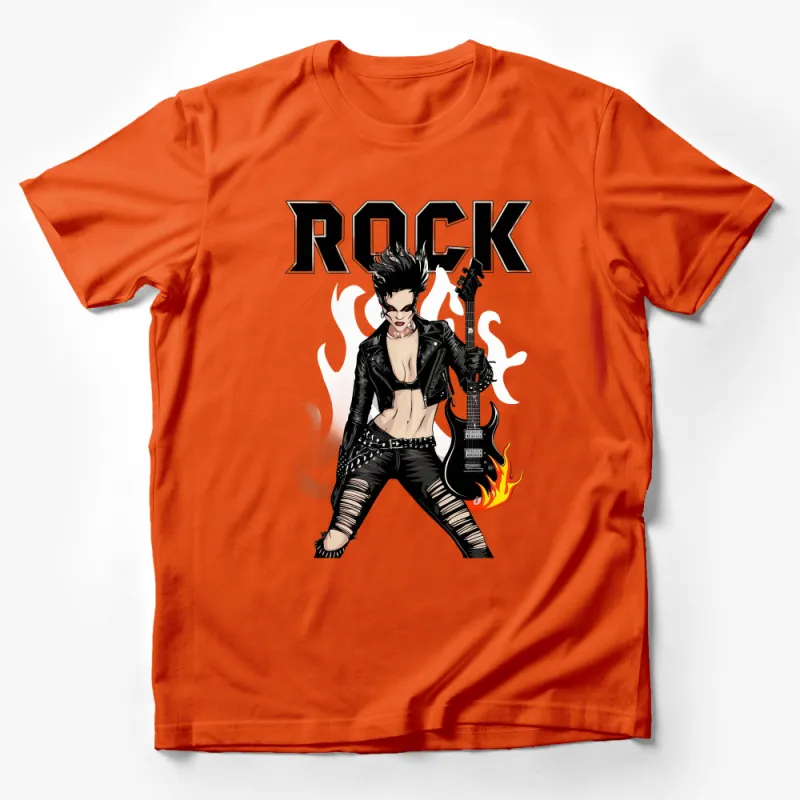 Rock Music T-Shirt, Punk Rock Guitarist Graphic Tee, Edgy Fashion Statement Shirt, Unisex Male T-Shirt