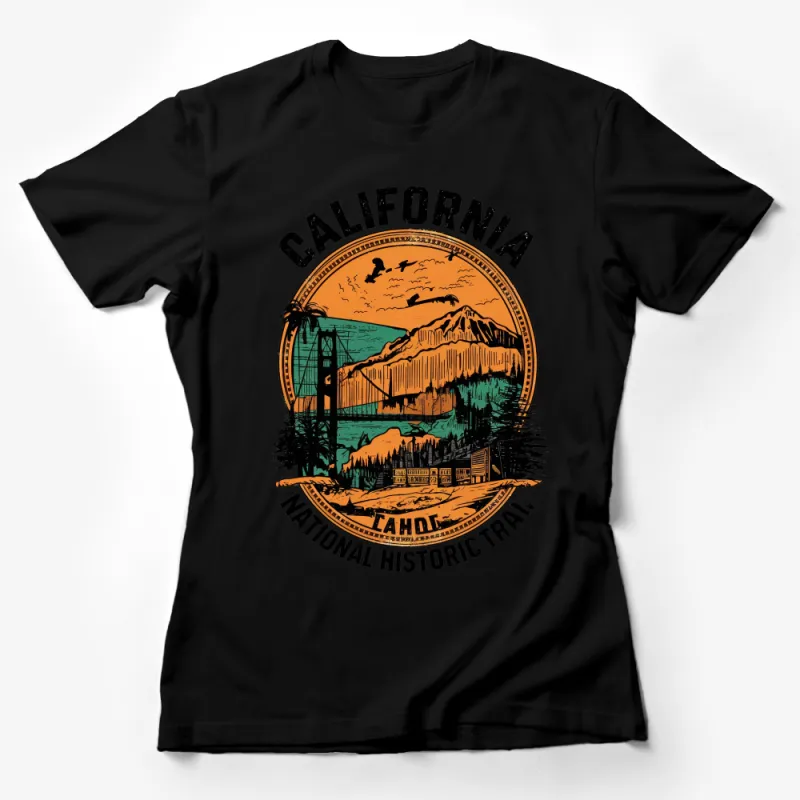 California National Historic Trail Graphic Tee, Unisex T-Shirt, Vintage Travel Design, Outdoor Adventure Shirt Female T-Shirt