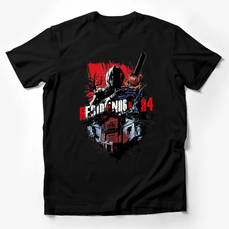 Resident Evil Inspired T-Shirt, Gaming Graphic Tee, Horror Video Game Shirt, Fan Art Apparel, Unisex Cotton Top, Gift for Gamers Male T-Shirt