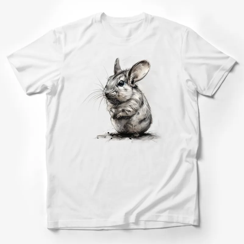 Cute Bunny T-Shirt, Adorable Rabbit Illustration, Soft Cotton Tee, Animal Lover Gift, Unisex Graphic Shirt, Casual Wear Male T-Shirt