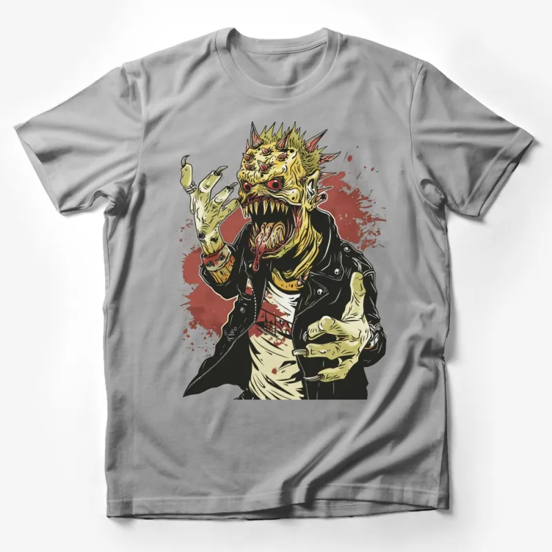 Punk Zombie T-Shirt, Men's Graphic Tee, Urban Style Streetwear, Horror Punk Clothing, Unique Illustration, Cool Gift Idea Male T-Shirt