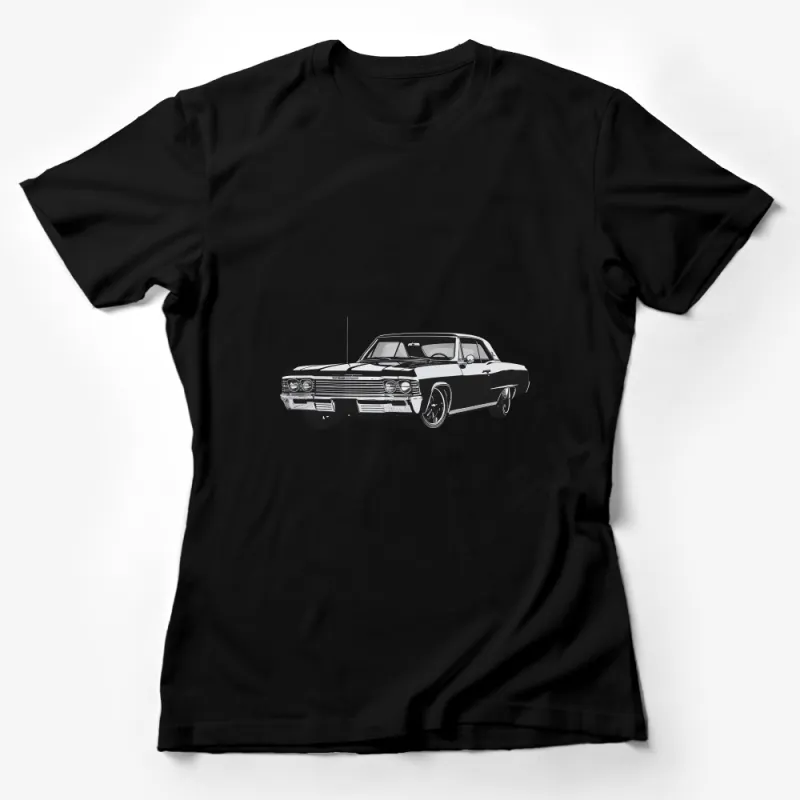 Vintage Car T-Shirt, Classic Automobile Tee, Retro Vehicle Graphic Shirt, Casual Wear for Car Enthusiasts, Unisex Apparel Female T-Shirt