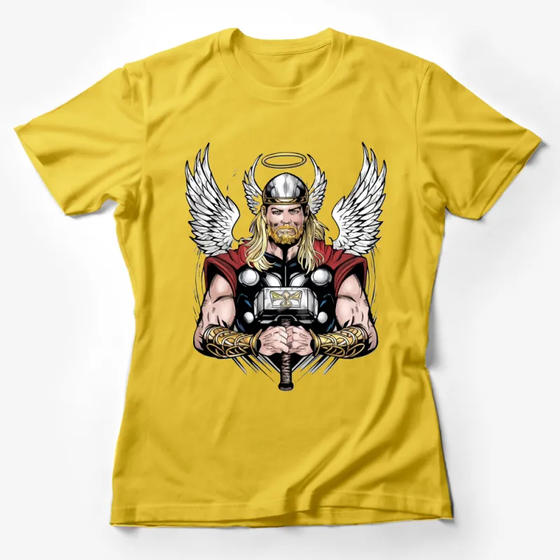 Men's Winged Superhero Graphic Tee, Vintage Comic Style T-Shirt, Casual Cool Geek Apparel, Unique Gift for Him Female T-Shirt