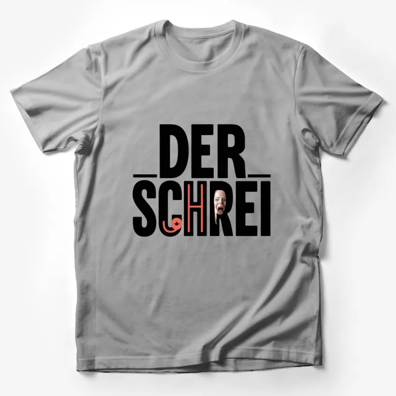 Unisex Der Schrei Parody T-Shirt, Funny Art History Tee, Casual Graphic Shirt, Comfortable and Stylish Clothing Male T-Shirt