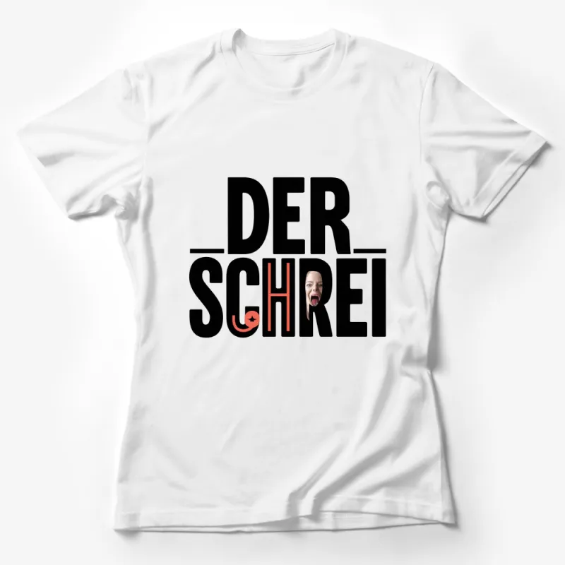 Unisex Der Schrei Parody T-Shirt, Funny Art History Tee, Casual Graphic Shirt, Comfortable and Stylish Clothing Female T-Shirt