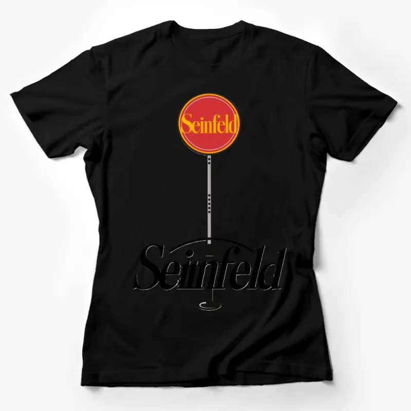 Vintage Seinfeld Logo T-Shirt, Classic 90s Sitcom Tee, Retro Graphic Shirt, Unisex Casual Top, Fan Gift Idea Female T-Shirt