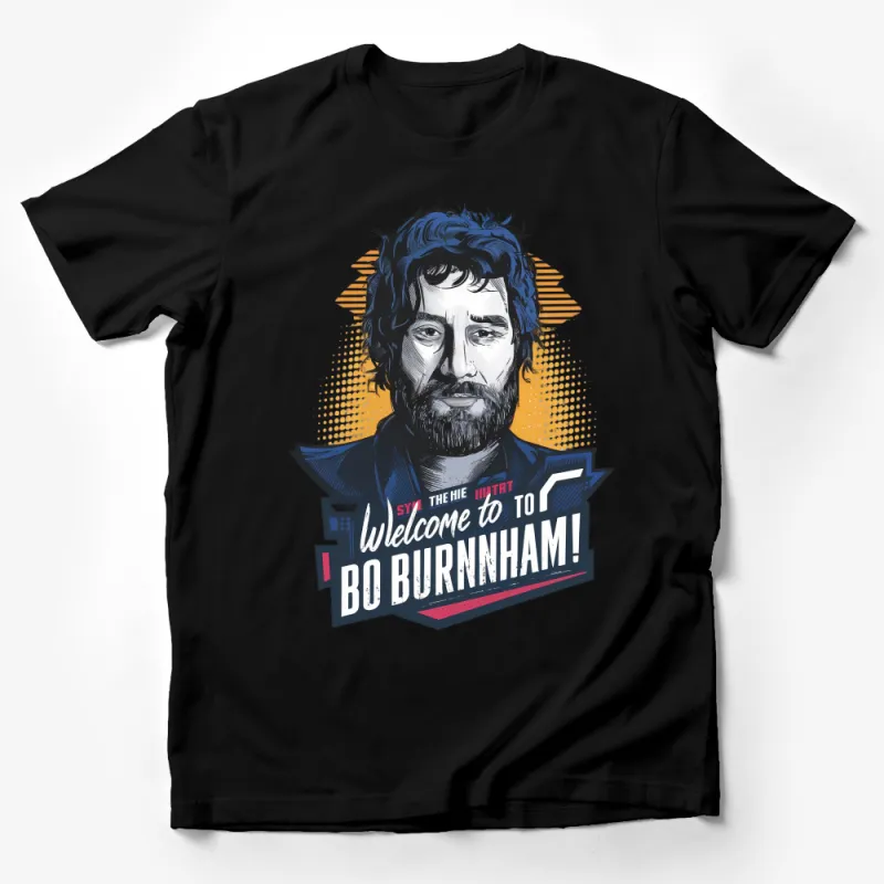 Graphic T-Shirt, Artistic Portrait Tee, Cool Comedian Shirt, Welcome to Bo Burnham, Unisex Clothing, Casual Wear, Gift Idea Male T-Shirt