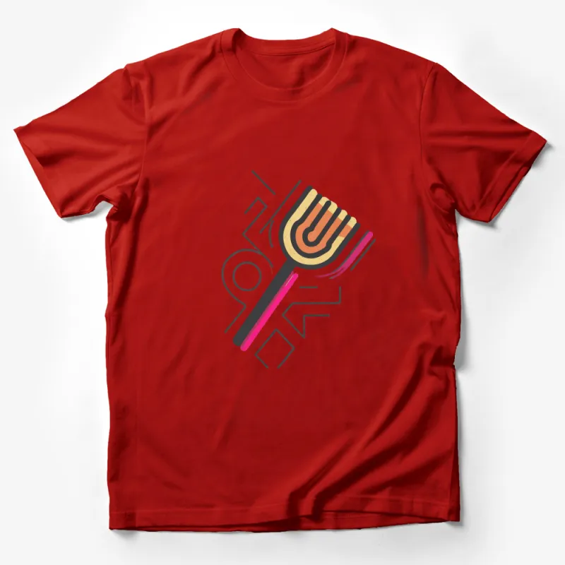 Unique BBQ T-Shirt Design, Abstract Grilling Utensils Graphic Tee, Casual Cookout Apparel, Unisex Summer Shirt Male T-Shirt