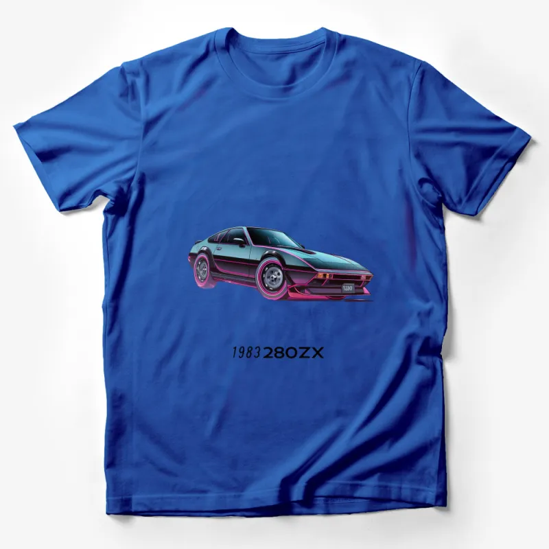 Vintage 1983 280ZX Car Graphic Tee, Classic Car Lover T-Shirt, Retro Automobile Enthusiast Gift, Cool Car Illustration Apparel Male T-Shirt