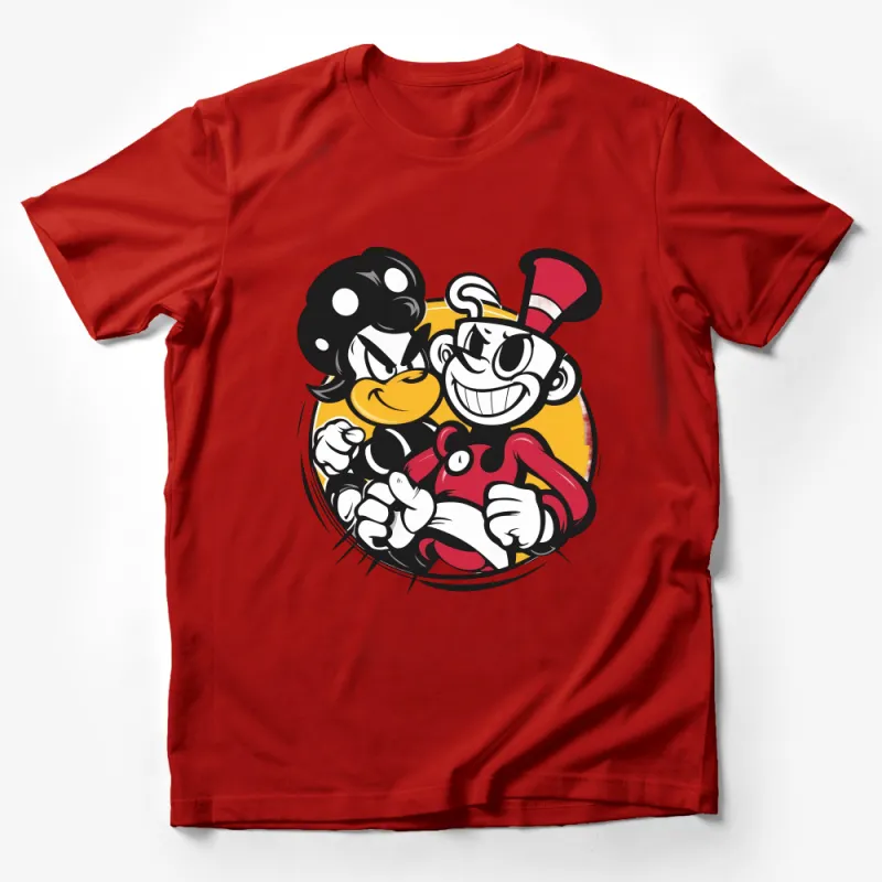 Vintage Cartoon Character T-Shirt, Classic Animation Fan Tee, Retro Style Unisex Shirt, Graphic Nostalgia Clothing, Gift for Cartoon Lovers Male T-Shirt