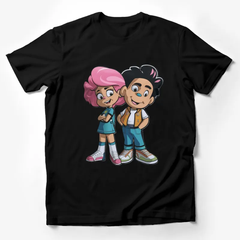 Kids Cartoon Characters Friendship Themed T-Shirt for Children Male T-Shirt