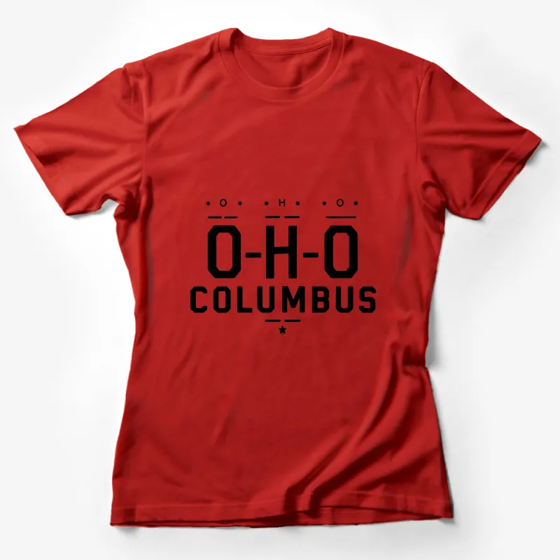 Columbus Ohio Pride Black and White T-Shirt - Minimalist City Love Unisex Tee Female T-Shirt