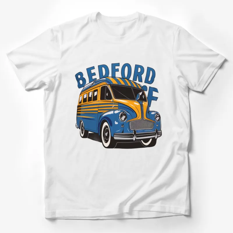 Vintage Bedford Van Graphic Tee, Classic Automobile Enthusiasts Unisex Shirt, Retro Vehicle T-Shirt Design, Gift for Car Lovers Male T-Shirt