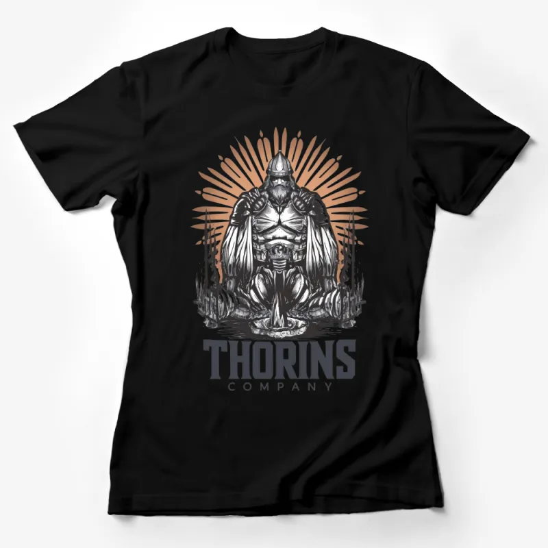 Viking Warrior Graphic T-Shirt, Norse Mythology Shirt, Thor Inspired Tee for Men and Women Female T-Shirt