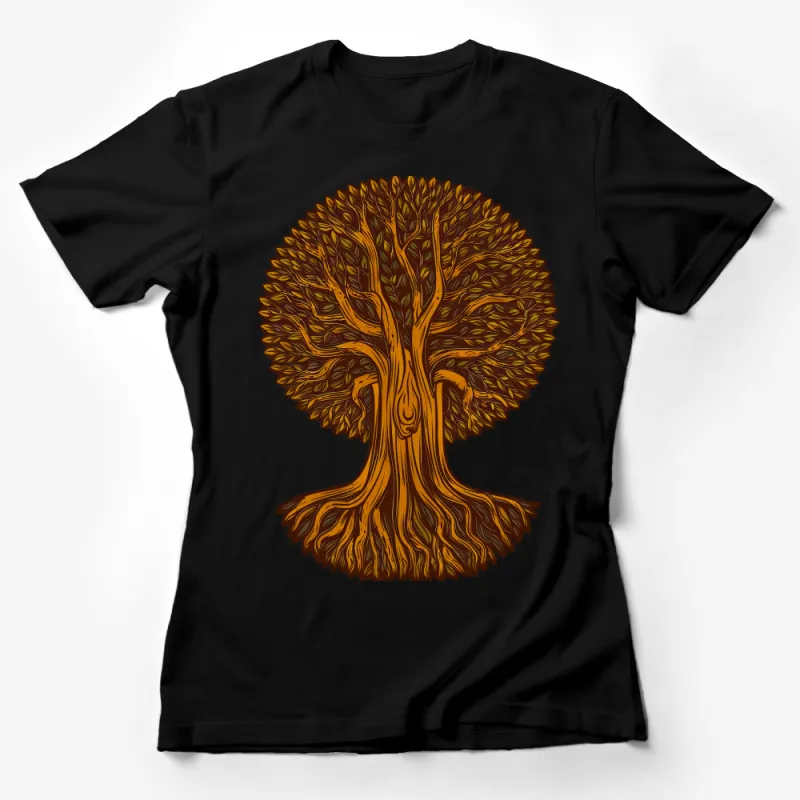 Nature Inspired Tree of Life T-Shirt, Earthy Aesthetic Graphic Tee, Unisex Artistic Cotton Shirt Female T-Shirt