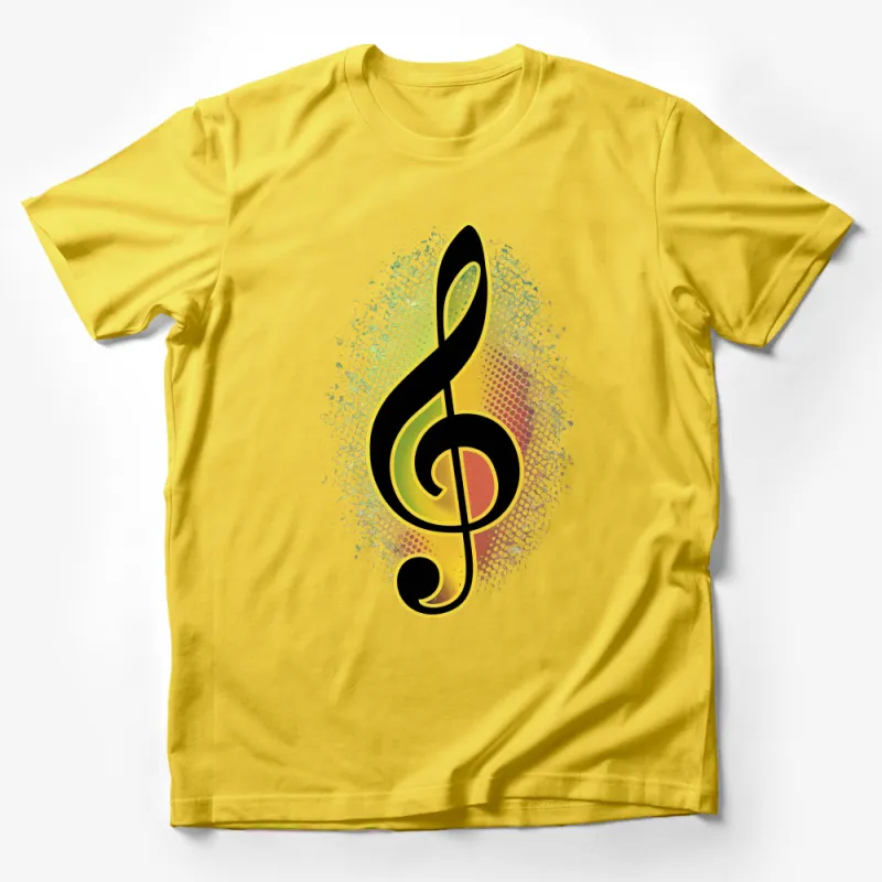 Colorful Music Note T-Shirt, Abstract Art Melody Tee, Unisex Musical Symbol Shirt, Gift for Musicians, Casual Graphic Tee Male T-Shirt