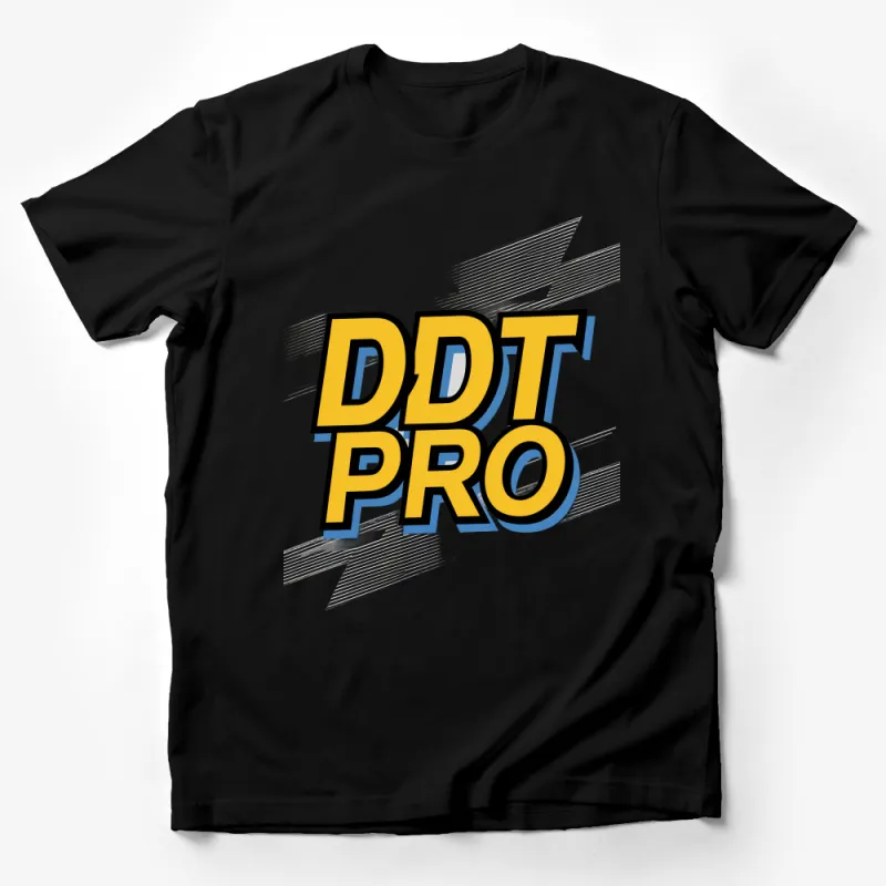 Athletic Graphic T-Shirt, Bold PDD Pro Lettering, Casual Sportswear, Men's Fitness Apparel, Gym Wear, Street Style Top Male T-Shirt