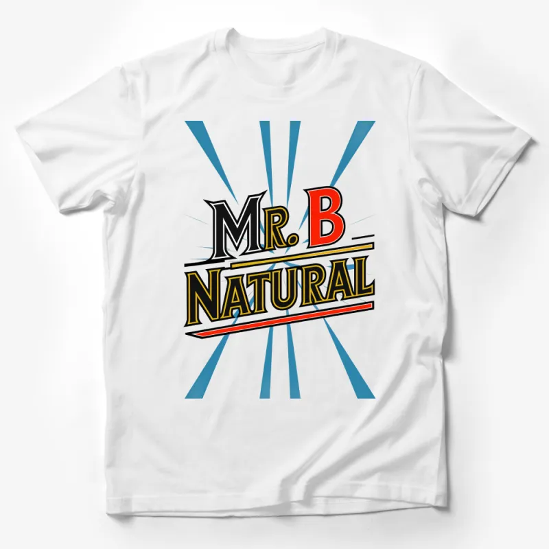 Vintage Comic Style Mr. B Natural T-Shirt, Retro Graphic Tee, Unique Music Lover Gift, Bold Unisex Cotton Shirt Male T-Shirt