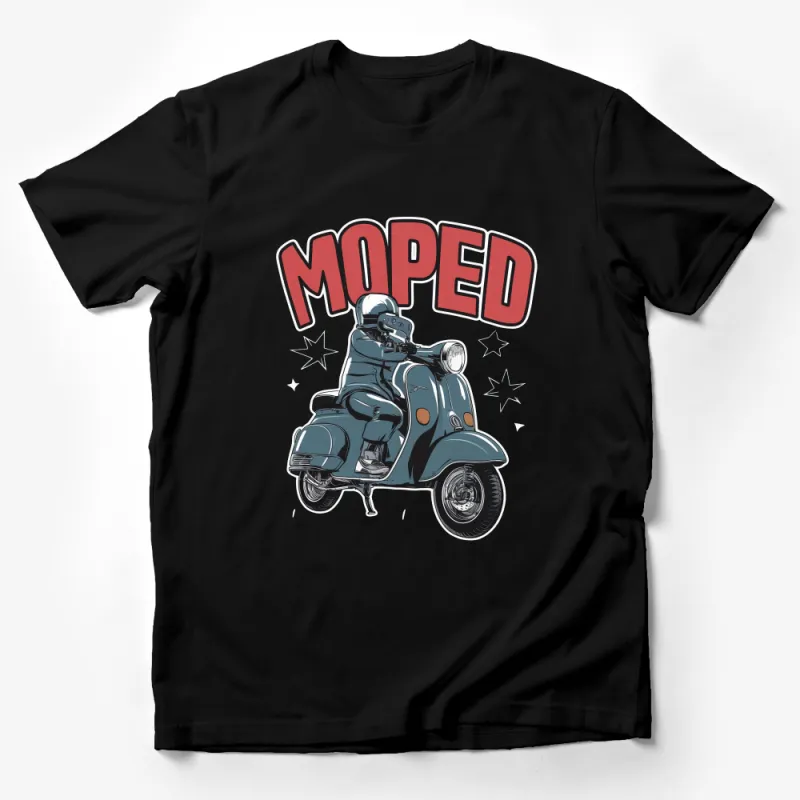 Vintage Moped T-Shirt, Retro Scooter Shirt, Classic Bike Tee, Urban Casual Wear, Unisex Graphic Top, Gift for Bikers Male T-Shirt