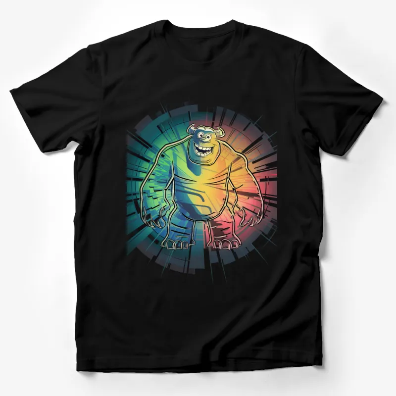 Colorful Abstract Gorilla Graphic T-Shirt, Modern Art Inspired Tee, Unisex Animal Print Shirt, Casual Fashion Apparel, Gift for Animal Lovers Male T-Shirt