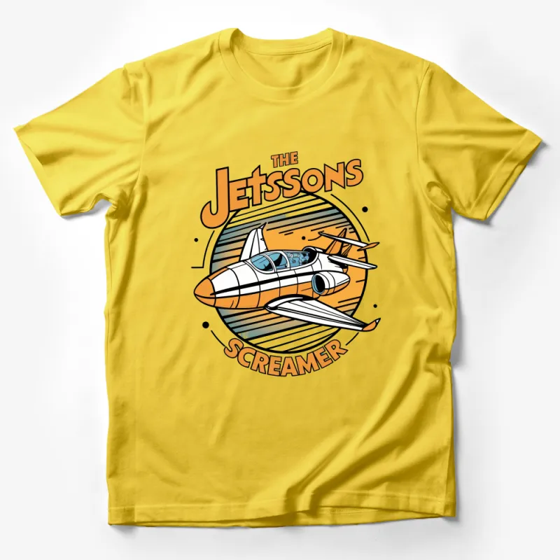 Vintage Jetsons T-Shirt, Classic Cartoon Spacecraft, Retro Sci-Fi Family Tee, Collector's Graphic Shirt, 90s Nostalgia, Unisex Apparel Male T-Shirt