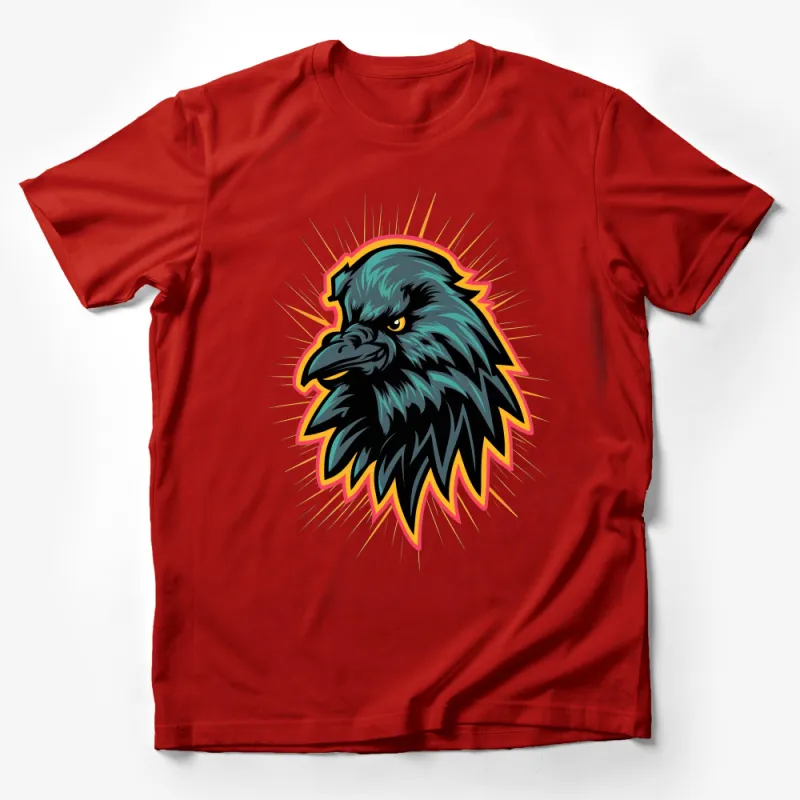 Majestic Eagle Graphic Tee, Bold Eagle Head Illustration, Unisex Animal Print Shirt, Nature Inspired Clothing, Casual Streetwear Top Male T-Shirt