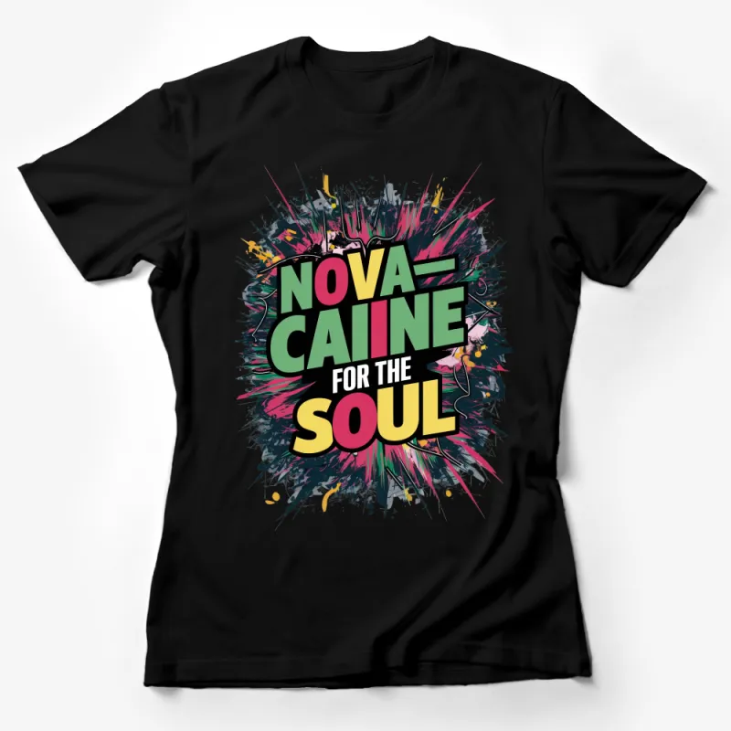 Colorful Splash Art Nova Caine Soul Graphic Tee, Unisex T-Shirt, Unique Design Trendy Shirt, Casual Fashion Female T-Shirt