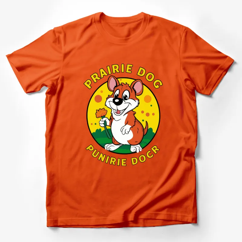 Cute Prairie Dog Cartoon T-Shirt For Kids, Colorful Animal Graphic Tee, Unisex Children Clothing Gift Male T-Shirt