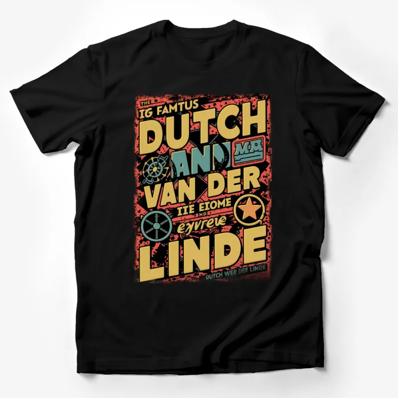 Retro Dutch Van Der Linde Gang T-Shirt, Vintage Video Game Character Top Male T-Shirt