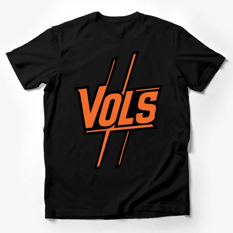 Unisex Vols Graphic Tee, Bold Orange Black Sports T-Shirt, Casual Athletic Apparel, Fan Gear, Game Day Shirt, Collegiate Style Top Male T-Shirt