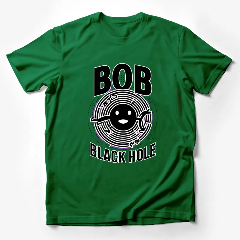 Funny Bob Black Hole T-shirt, Humorous Space Graphic Tee, Unisex Science Shirt, Gift for Astronomy Lovers, Casual Wear Male T-Shirt