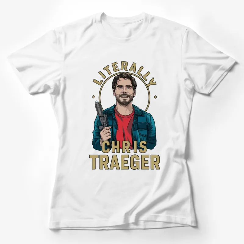 Unique Chris Traeger Inspired Graphic T-Shirt, Funny TV Show Character Tee, Unisex Adult Clothing Female T-Shirt