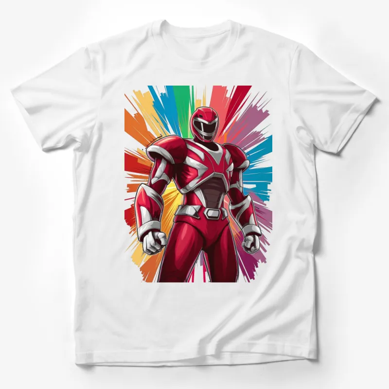 Retro Superhero T-Shirt, Bold Comic Book Style, Graphic Tee, Vibrant Adult Unisex Costume Top, Casual Cosplay Shirt, Gift for Fans Male T-Shirt