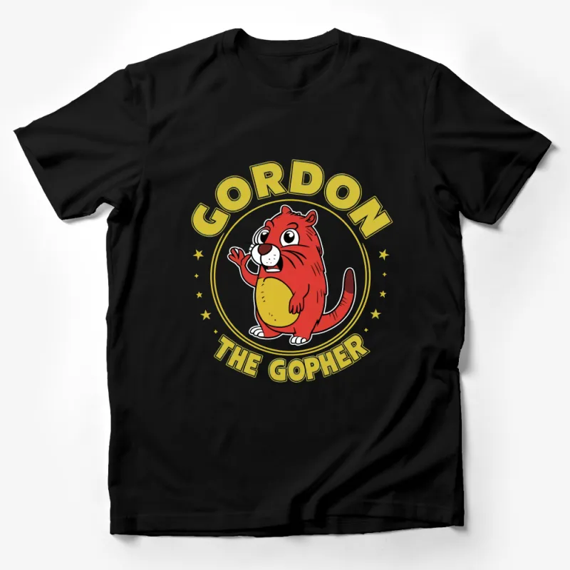 Funny Cartoon Gopher T-Shirt, Cute Rodent Tee, Gordon the Gopher, Animal Lover Gift, Casual Graphic Shirt, Unisex Apparel Male T-Shirt