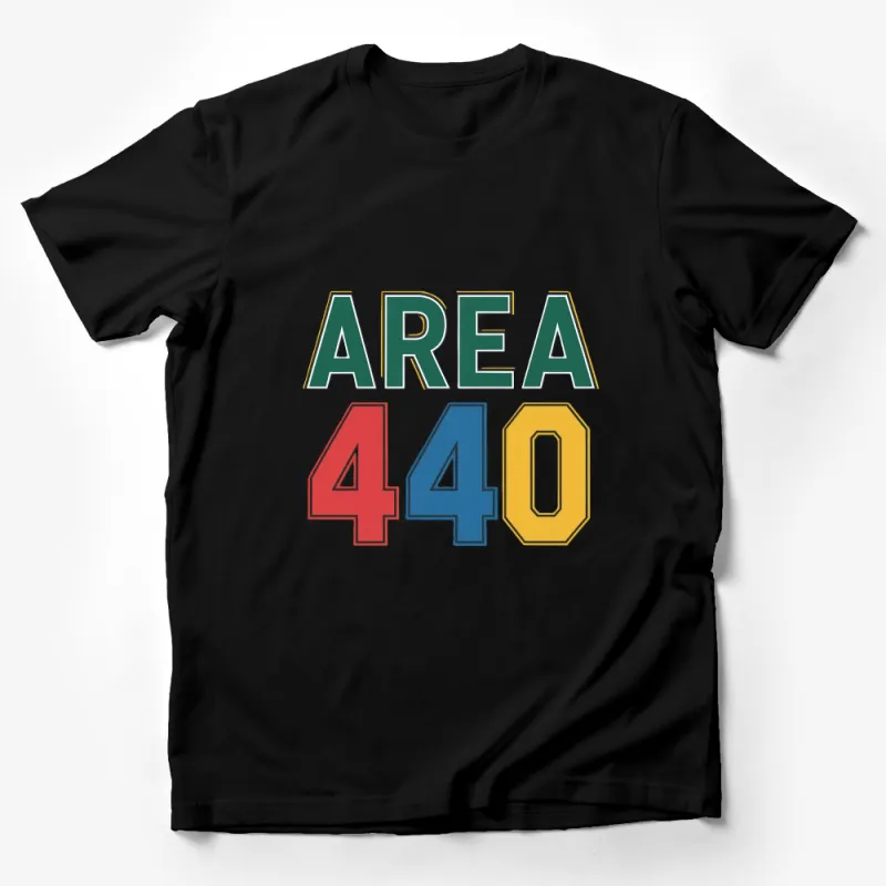 Area 40 Bold Graphic T-Shirt, Colorful Retro Style, Unisex Fashion Tee, Casual Urban Streetwear, Hip Hop Inspirational Shirt Male T-Shirt