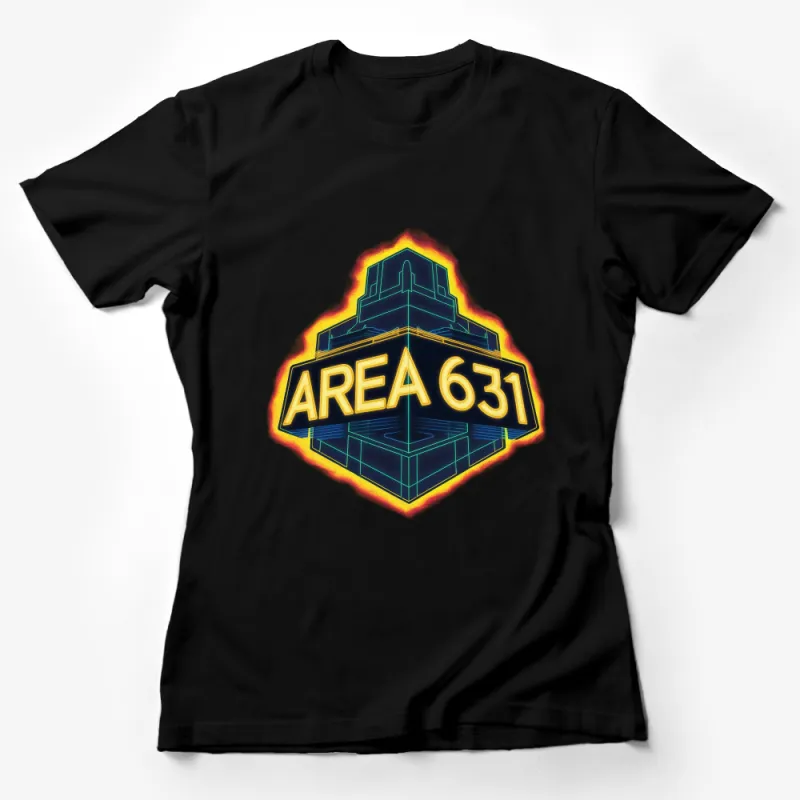 Area 631 Alien Inspired Graphic Tee, Sci-Fi Lover Unisex T-Shirt, Trendy UFO Mystery Top, Casual Geek Apparel Female T-Shirt